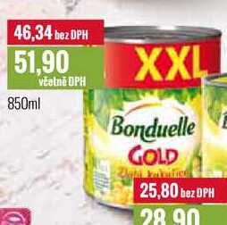 Bonduelle GOLD 850ml