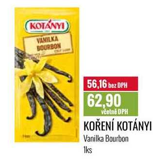 KOŘENÍ KOTÁNYI Vanilka Bourbon 1ks 