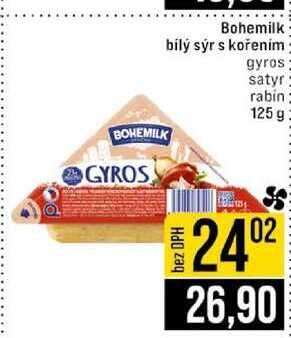 Bohemilk bílý sýr s kořením 125 g