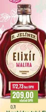 R. JELÍNEK Elixír MALINA 0,7l