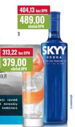 SKYY VODKA 0,7l, 1l
