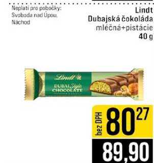 Lindt Dubajská čokoláda 40 g