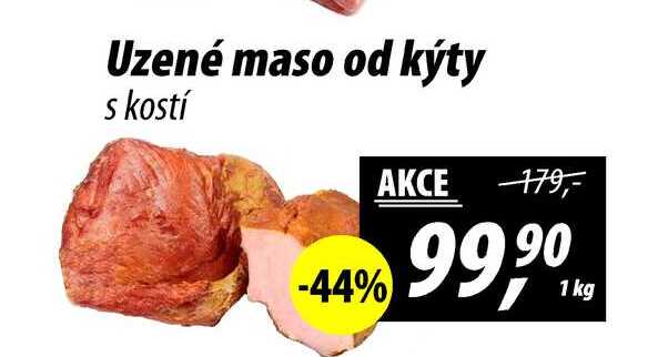Uzené maso od kýty s kostí, 1 kg 