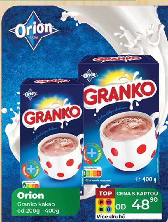 Orion Granko kakao od 200g - 400g 