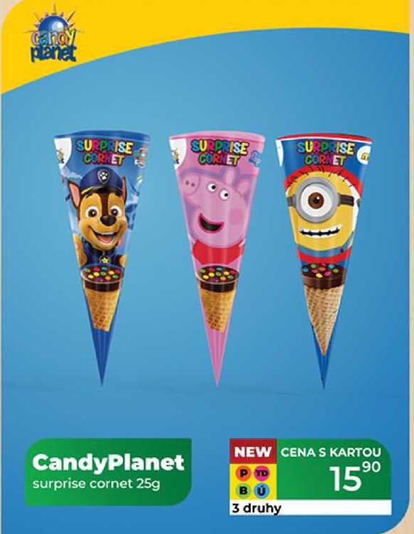 CandyPlanet surprise cornet 25g  