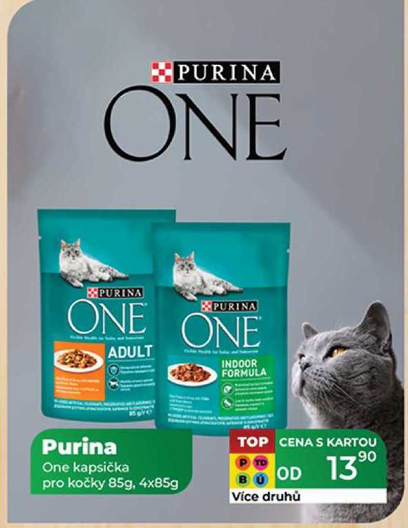 Purina One kapsička pro kočky 85g, 4x85g  