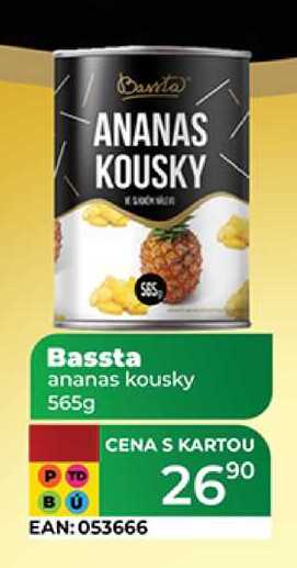 Bassta ananas kousky 565g  