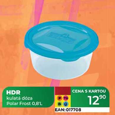 HDR kulatá dóza Polar Frost 0,8'L  
