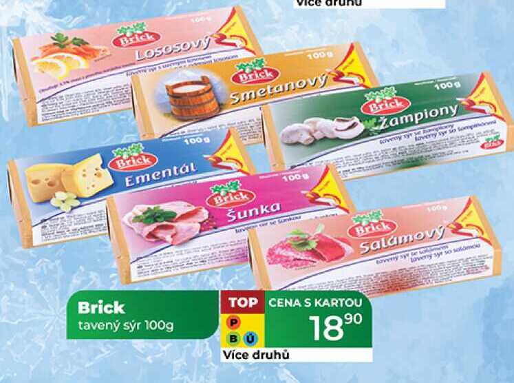 Brick tavený sýr 100g 