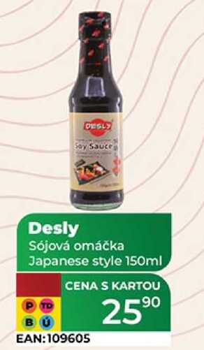Desly Sójová omáčka Japanese style 150ml 