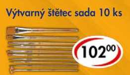Výtvarný štětec sada 10 ks