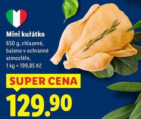 Mini kuřátko, 650 g
