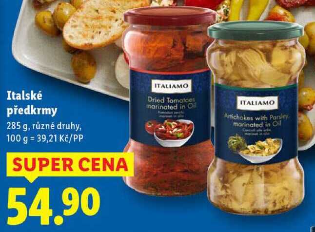 Italské předkrmy, 285 g