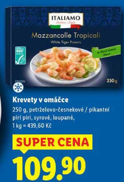 Krevety v omáčce, 250 g