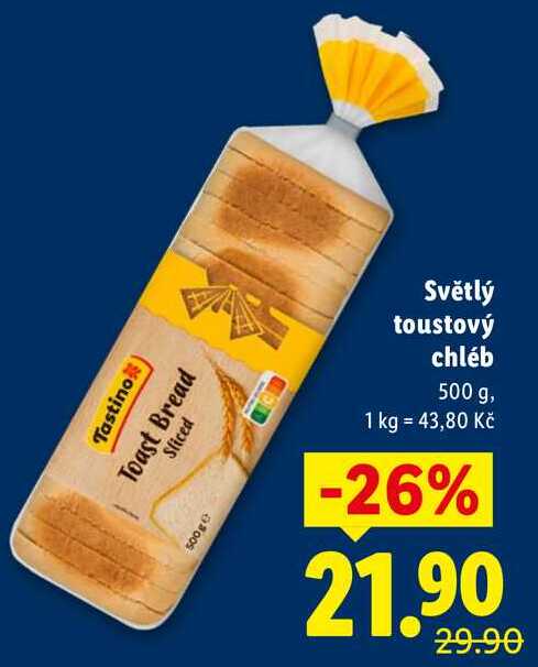 Světlý toustový chléb, 500 g