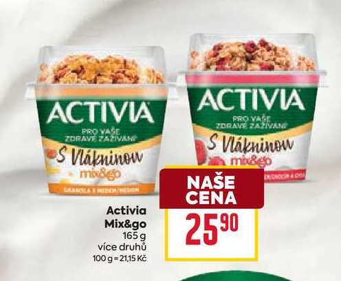 Activia Mix&go 165 g 