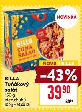 BILLA Tuňákový salát 150 g
