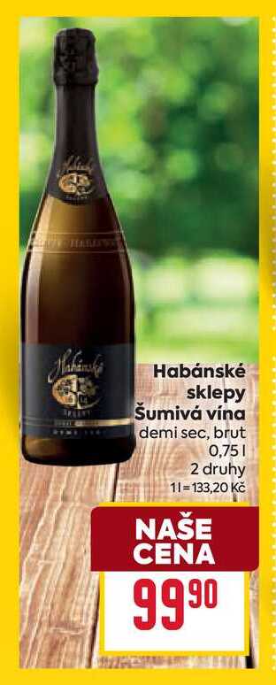 Habánské sklepy Šumivá vína demi sec, brut 0,75l