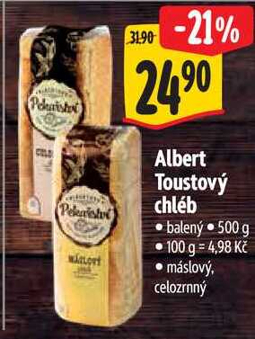 Albert Toustový chléb, 500 g