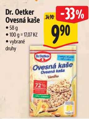 Dr. Oetker Ovesná kaše, 58 g
