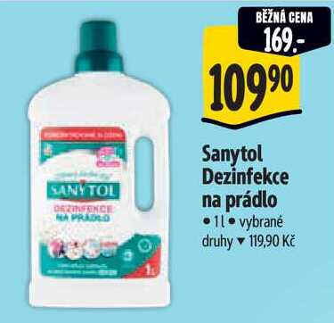 Sanytol Dezinfekce na prádlo, 1 l