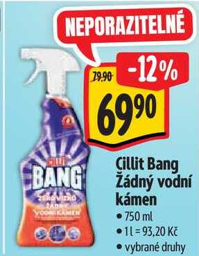 Cillit Bang žádný vodní kámen, 750 ml