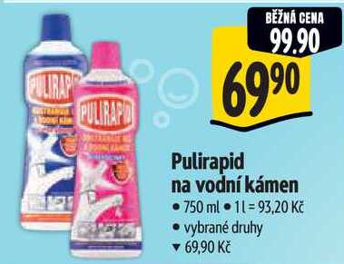 Pulirapid na vodní kámen, 750 ml 