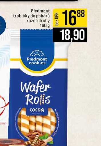 Piedmont trubičky do pohárů 160 g