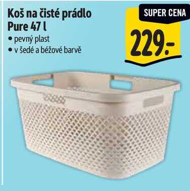 Koš na čisté prádlo Pure 47 l 