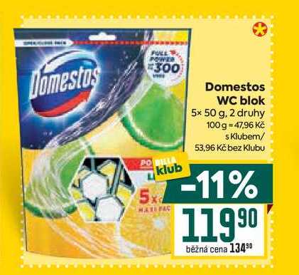 Domestos WC blok 5x 50 g