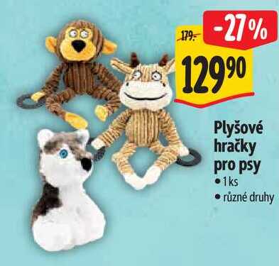 Plyšové hračky pro psy 
