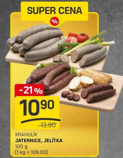 JATERNICE, JELÍTKA 100 g 