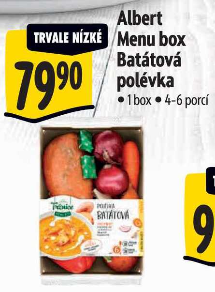 Albert Menu box Batátová polévka 