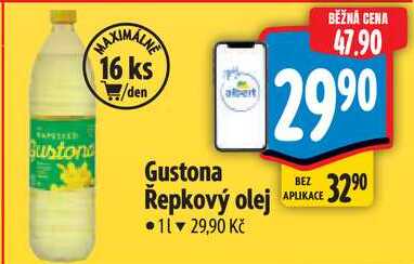 Gustona Řepkový olej, 1 l