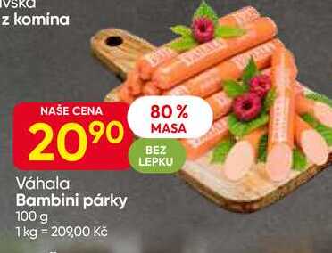 Váhala Bambini párky 100 g 