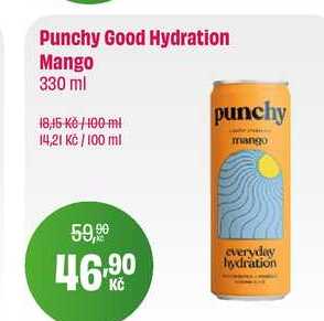 Punchy Good Hydration Mango 330 ml