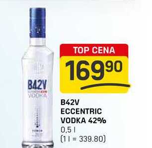 B42V ECCENTRIC VODKA 42% 0,5l