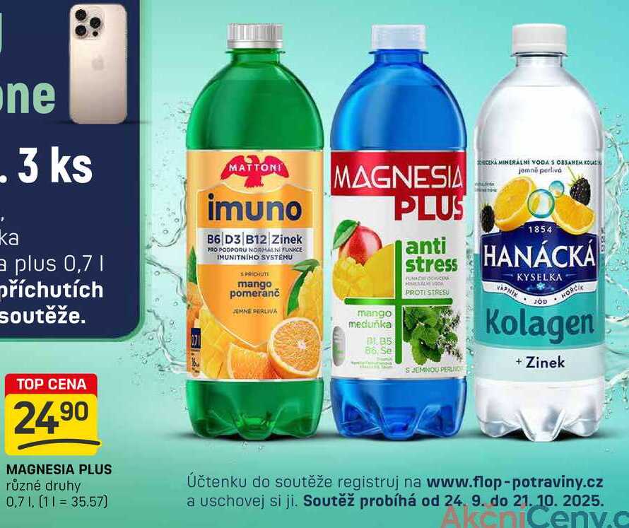 MAGNESIA PLUS různé druhy 0,7l