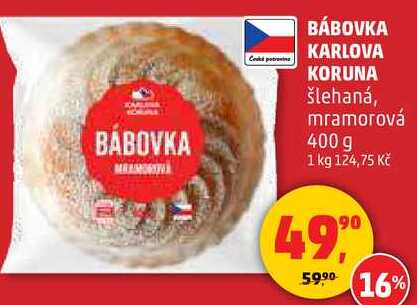 BÁBOVKA KARLOVA KORUNA, 400 g 
