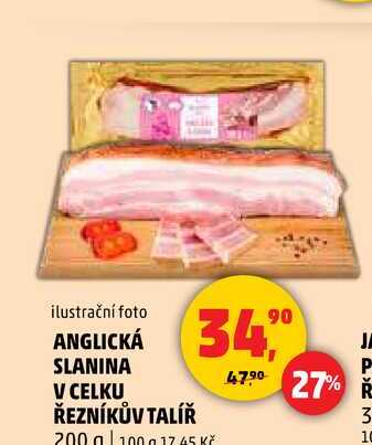 ANGLICKÁ SLANINA V CELKU ŘEZNÍKŮV TALÍŘ, 200 g