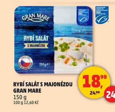 RYBÍ SALÁT S MAJONÉZOU GRAN MARE, 150 g