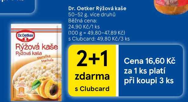 Dr.Oetker Rýžová kaše, 50-52 g  
