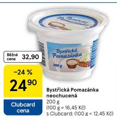 Bystřická Pomazánka neochucená, 200 g  