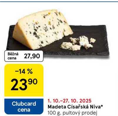 Madeta Císařská Niva, 100 g 
