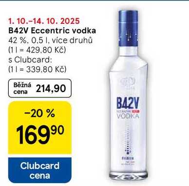 B42V Eccentric vodka 42 %. 0,5 l
