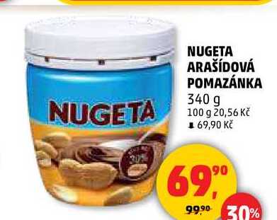 NUGETA ARAŠÍDOVÁ POMAZÁNKA, 340 g