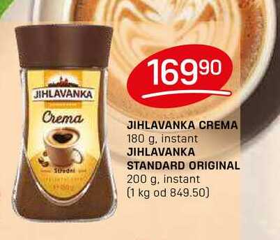 JIHLAVANKA STANDARD ORIGINAL 200 g, instant  