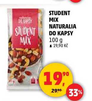 STUDENT MIX NATURALIA DO KAPSY, 100 g