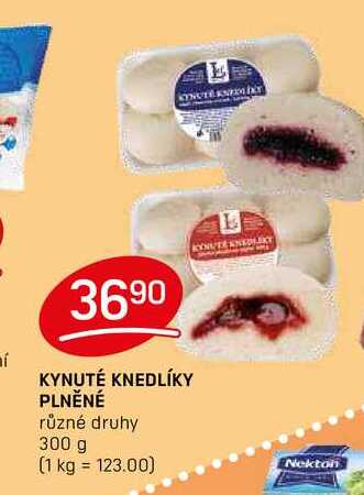 KYNUTÉ KNEDLÍKY PLNĚNÉ různé druhy 300 g
