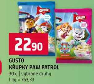 GUSTO KŘUPKY PAW PATROL 30 g